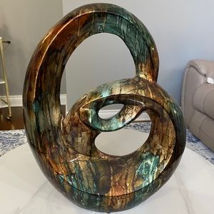 Decorative Brown/Gold/Turquoise Sculpture